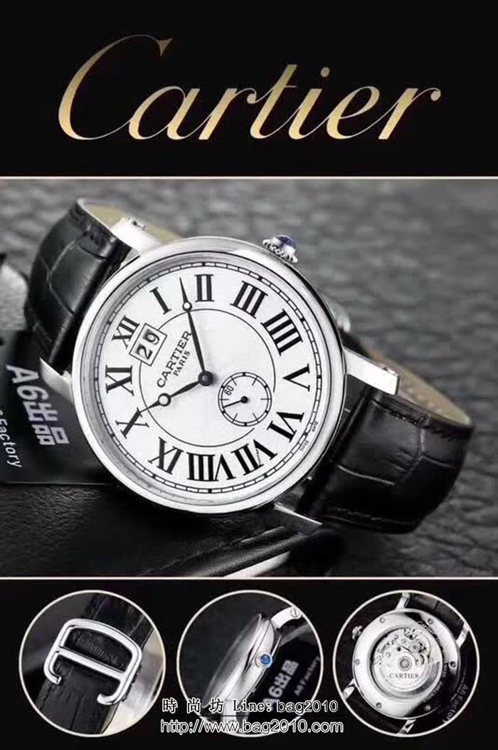 CARTIER卡地亞 2018年新款 ROTONDE、DE、CARTIER男士腕錶 W1550751 WSS1499